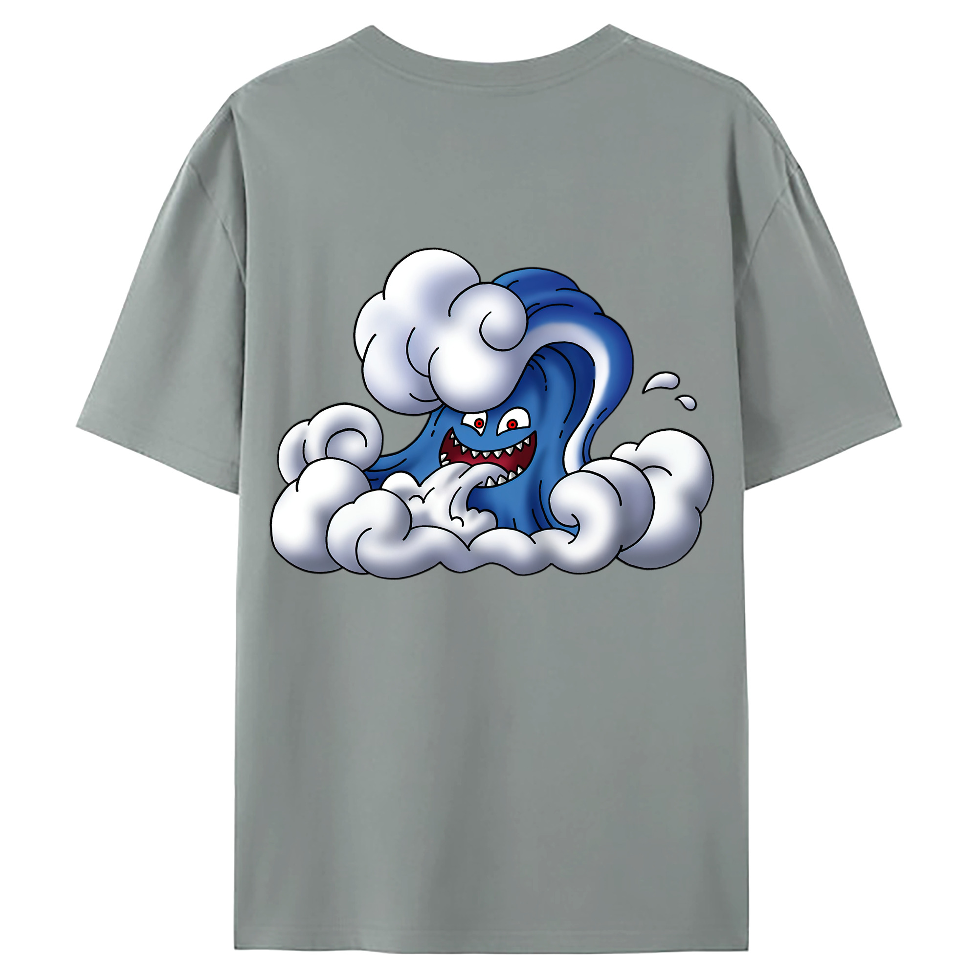 （画像用） ドラゴンクエスト Doragon Kuesuto Dragon Quest 綿100％ メンズ半袖Tシャツ（バックプリント） 通気性